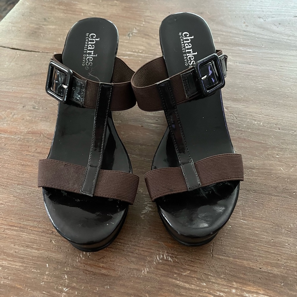 Charles David Buckle Sandals  Size 6